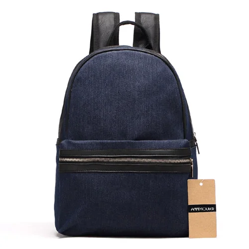 AnnaMouler Casual Denim School Bag Blue