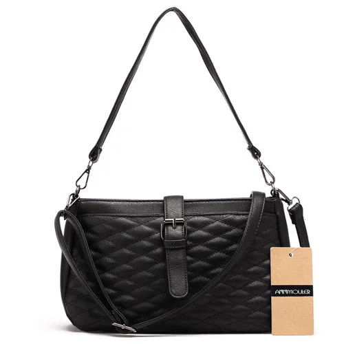 AnnaMouler New Fashion Women Multifunctional Handbag Black