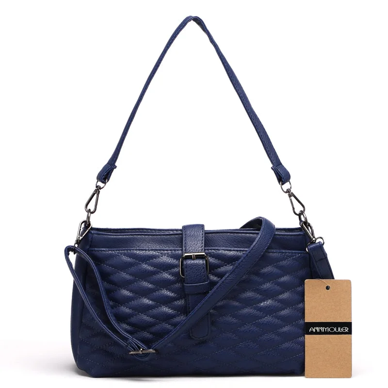 AnnaMouler New Fashion Women Multifunctional Handbag Blue