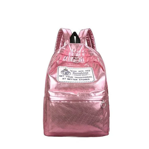 AnnaMouler Preppy Style School Bag for Girls Pink