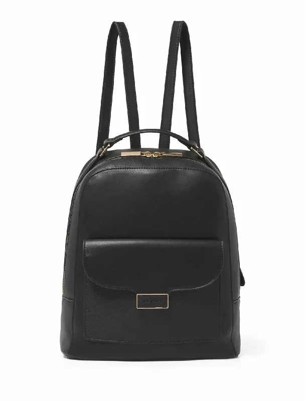 Bethany Pu Filled Lock Backpack