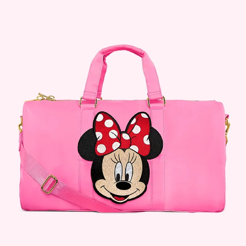 Classic Bubblegum Duffle with Jumbo Minnie Patch