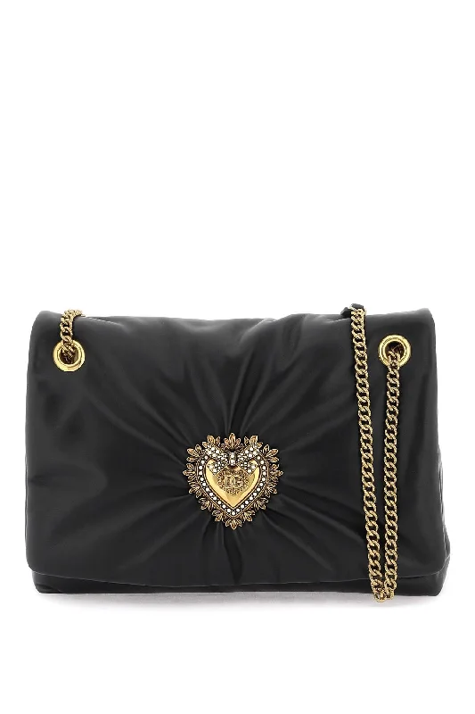 Dolce & gabbana devotion large shoulder bag in nappa leather