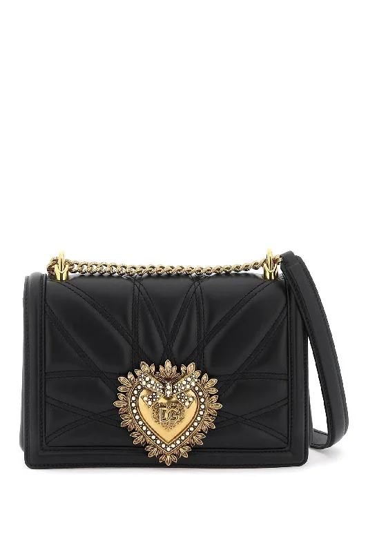 Dolce & gabbana medium devotion bag in quilted nappa leather