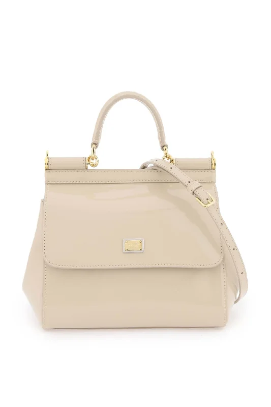 Dolce & gabbana patent leather 'sicily' handbag