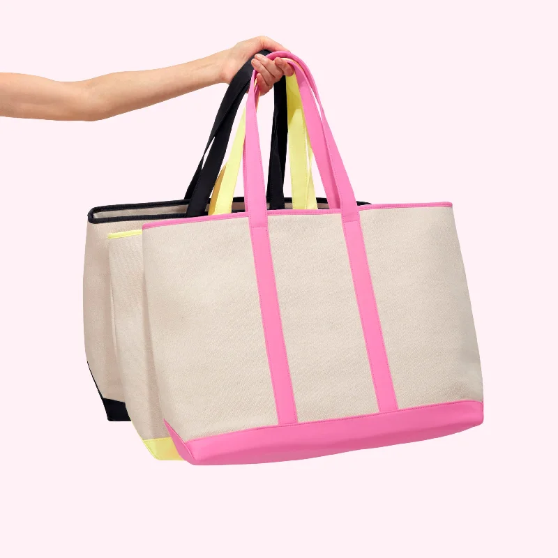 Large Canvas & Nylon Tote