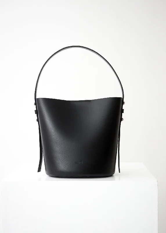 LITTLE LEO BUCKET BAG - VITELLO BLACK