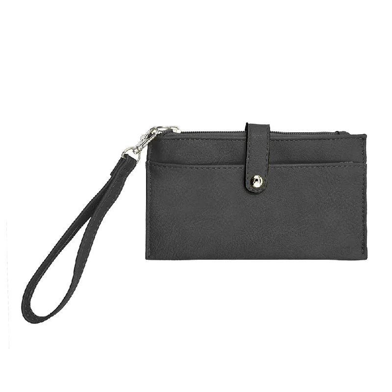 Michela Wristlet (Vegan Leather & Neoprene) (Multiple Colors)