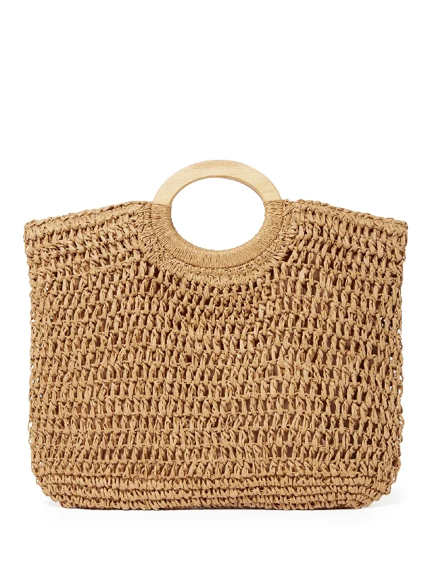 Rachel Raffia Tote Bag