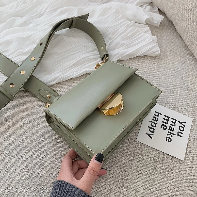 Candy Color Small Square Bag For Women 2019 New High Quality PU Leather Ladies Designer Handbags Female Shoulder Messenger Bags