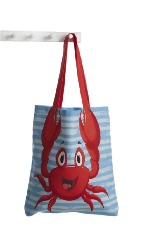 Crab Patterned Beach Bag