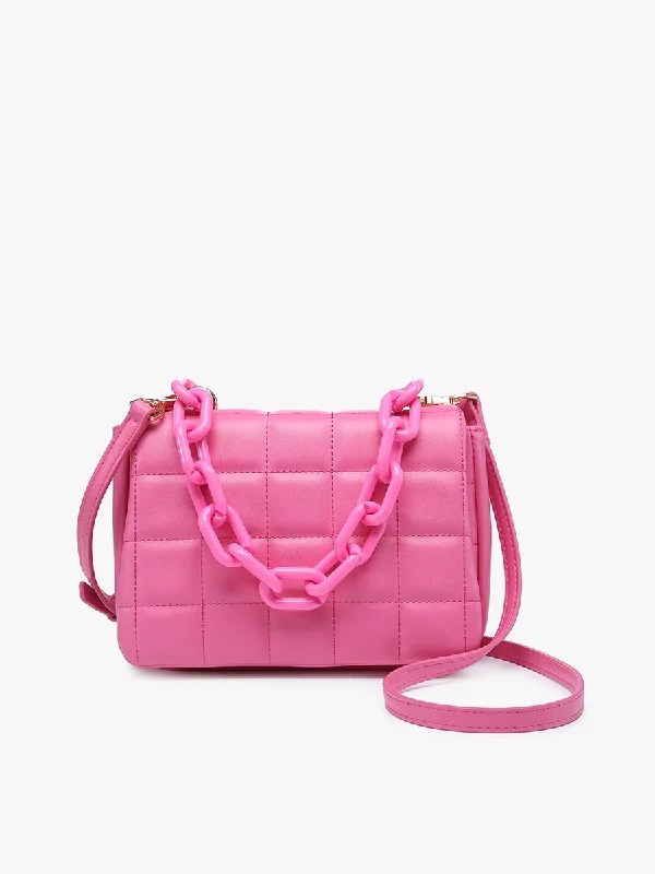 Hayden Vegan Quilted Chain Crossbody