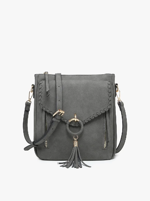 Layla Vegan Faux Suede Crossbody