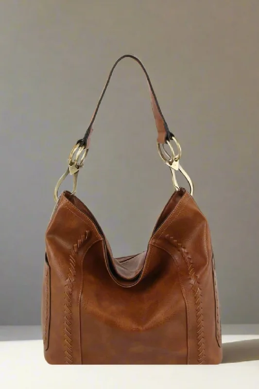 LMD026 Gracie Whipstitch Hobo Bag