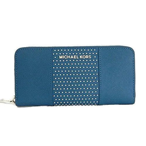 Michael Kors Saffiano Leather Micro Stud Travel Wallet (35F7SD7Z3L)