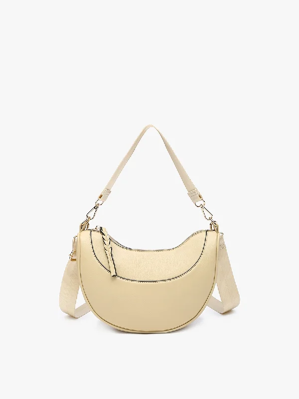 Monica Vegan Half-Moon Crossbody