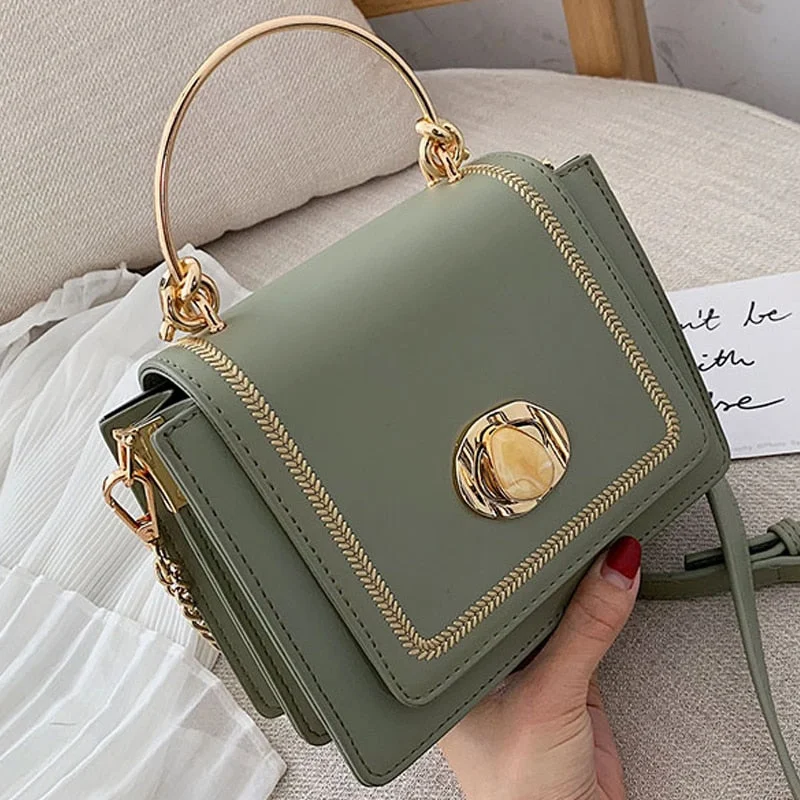 Solid color Leather Mini Crossbody Bags For Women 2019 Summer Messenger Shoulder Bag Female Travel Phone Purses and Handbags